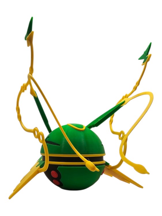 Mega Rayquaza Ball – Figurka Pokémon - Kolekcjonerska Pokeball