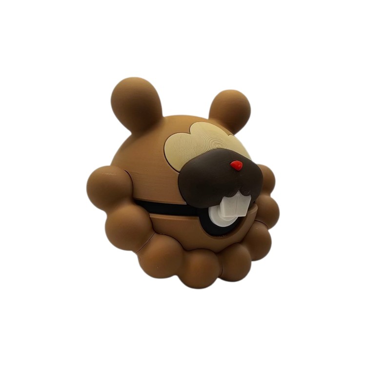 Bidoof Ball – Figurka Pokémon - Kolekcjonerska Pokeball