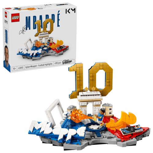 Klocki LEGO Editions 43013 Kylian Mbappé — piłkarskie momenty