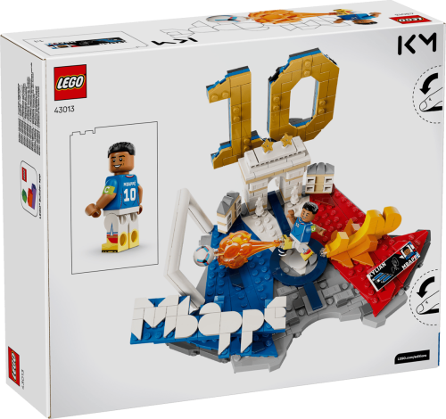 Klocki LEGO Editions 43013 Kylian Mbappé — piłkarskie momenty