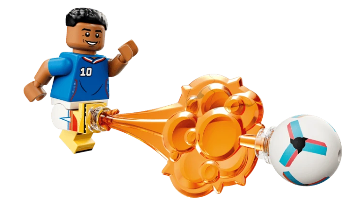 Klocki LEGO Editions 43013 Kylian Mbappé — piłkarskie momenty