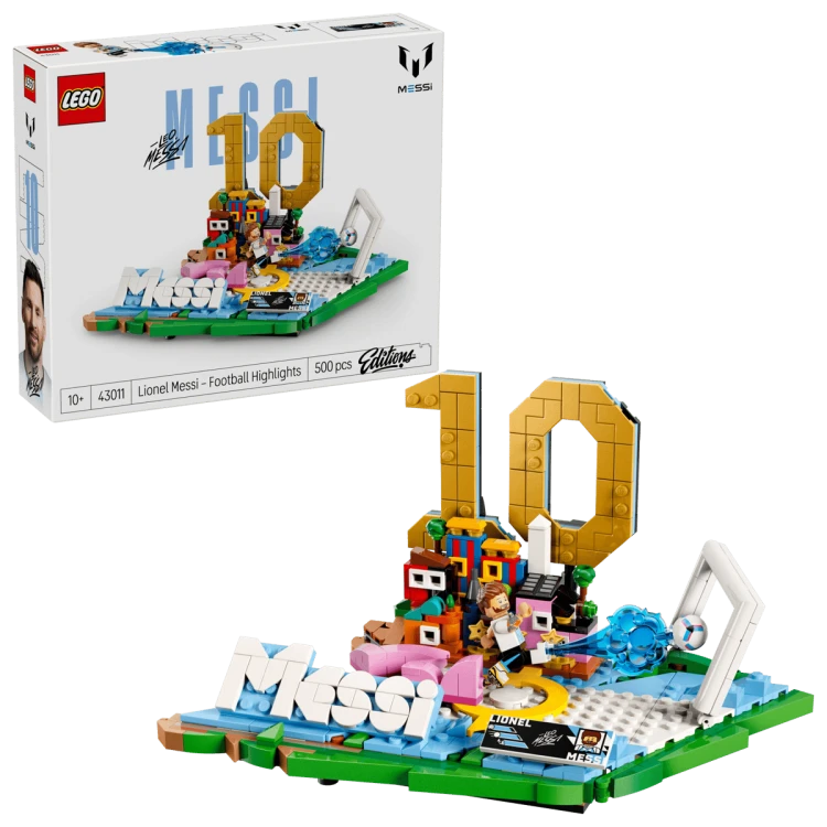 Klocki LEGO Editions 43011 Lionel Messi — piłkarskie momenty
