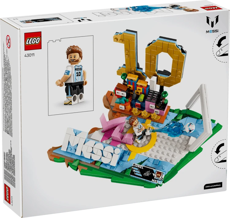 Klocki LEGO Editions 43011 Lionel Messi — piłkarskie momenty