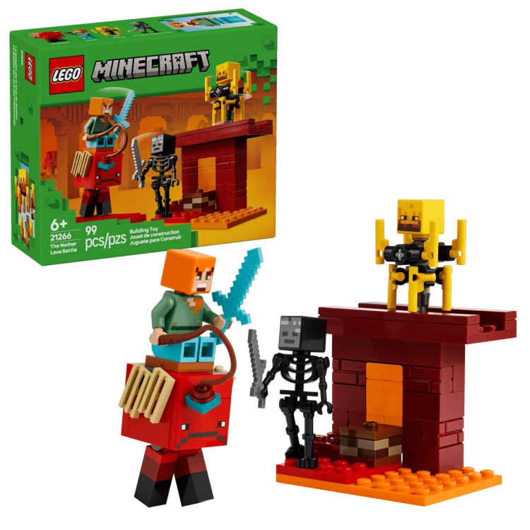 Klocki LEGO Minecraft 21266 Bitwa na moście Netheru