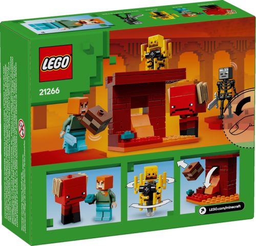 Klocki LEGO Minecraft 21266 Bitwa na moście Netheru