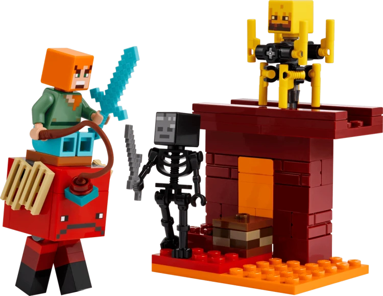 Klocki LEGO Minecraft 21266 Bitwa na moście Netheru