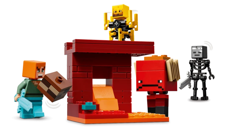 Klocki LEGO Minecraft 21266 Bitwa na moście Netheru