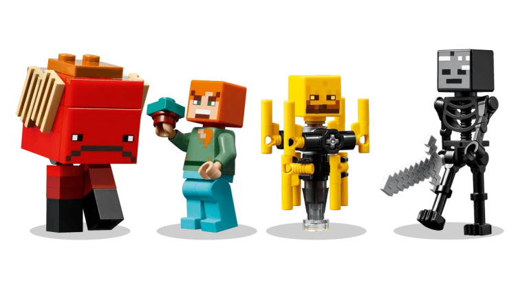 Klocki LEGO Minecraft 21266 Bitwa na moście Netheru