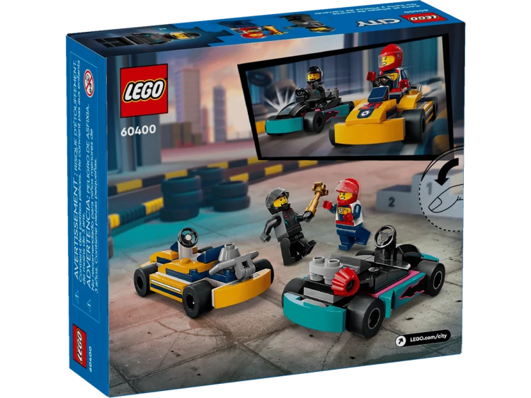 Klocki LEGO City 60400 Gokarty i kierowcy wyścigowi
