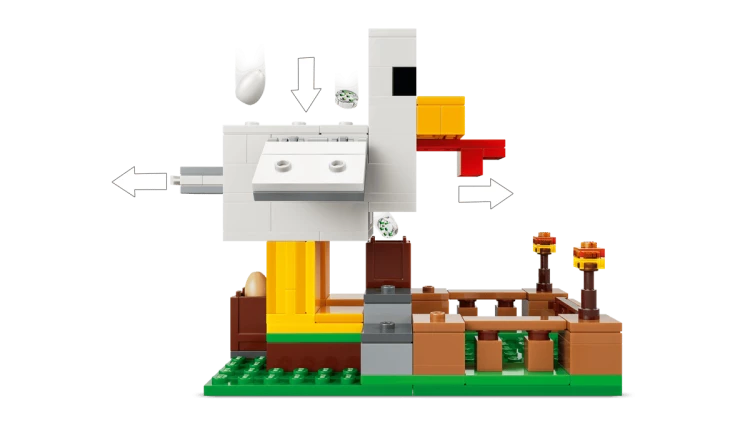 Klocki LEGO Minecraft 21585 Farma kurczaków