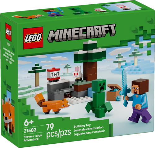 Klocki LEGO Minecraft 21583 Przygoda Steve’a w tajdze