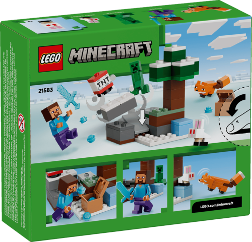 Klocki LEGO Minecraft 21583 Przygoda Steve’a w tajdze