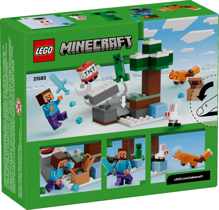 Klocki LEGO Minecraft 21583 Przygoda Steve’a w tajdze