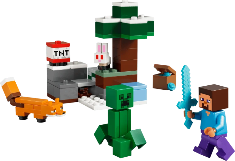 Klocki LEGO Minecraft 21583 Przygoda Steve’a w tajdze