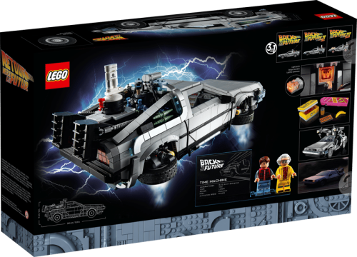 Klocki LEGO Icons 10300 Wehikuł czasu z „Powrotu do przyszłości”