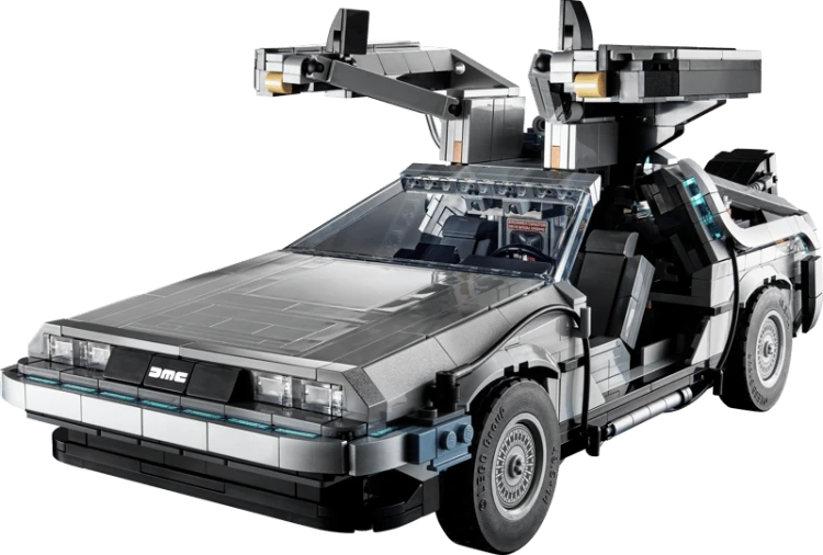 Klocki LEGO Icons 10300 Wehikuł czasu z „Powrotu do przyszłości”
