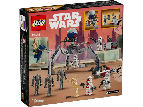 Klocki LEGO Star Wars 75372 Zestaw bitewny z żołnierzem armii klonów™ i droidem bojowym™