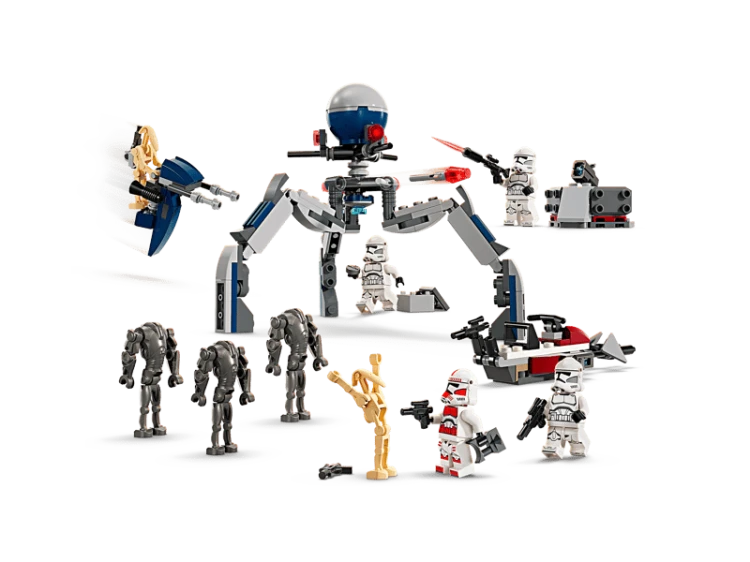 Klocki LEGO Star Wars 75372 Zestaw bitewny z żołnierzem armii klonów™ i droidem bojowym™