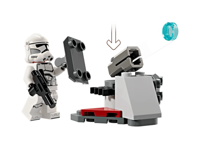 Klocki LEGO Star Wars 75372 Zestaw bitewny z żołnierzem armii klonów™ i droidem bojowym™