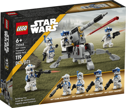 Klocki LEGO Star Wars 75345 Zestaw bitewny – żołnierze-klony z 501. legionu™
