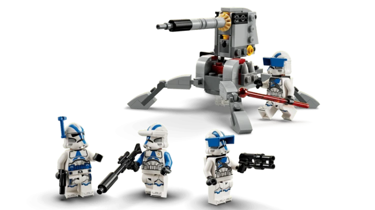 Klocki LEGO Star Wars 75345 Zestaw bitewny – żołnierze-klony z 501. legionu™