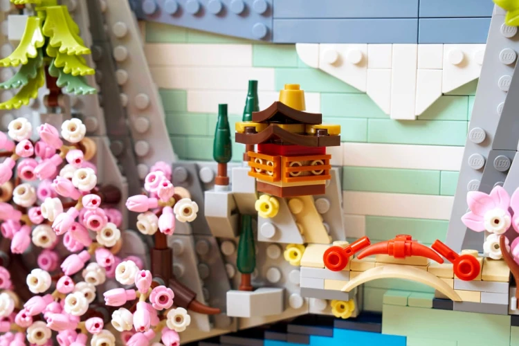 Klocki LEGO ART  31218 Japoński krajobraz z kwitnącą wiśnią