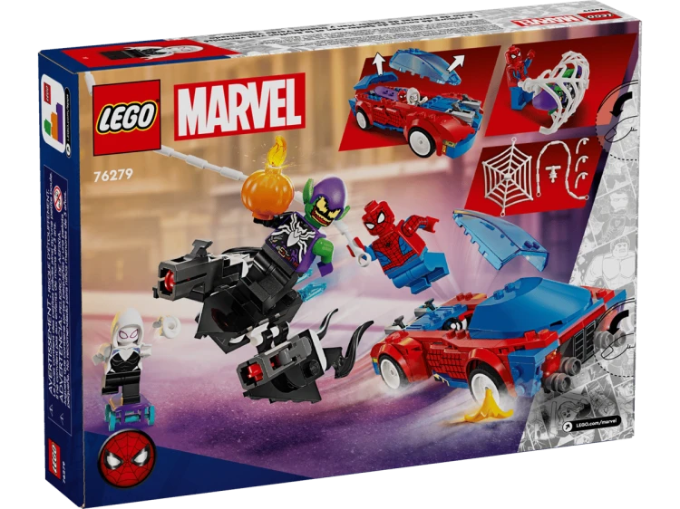 Klocki LEGO Marvel 76279 Wyścigówka Spider-Mana i Zielony Goblin