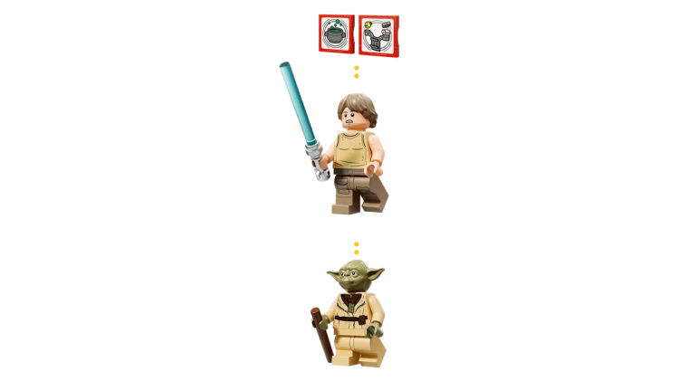 Klocki LEGO Star Wars 75422 SMART Play™: Chatka Yody i szkolenie Jedi