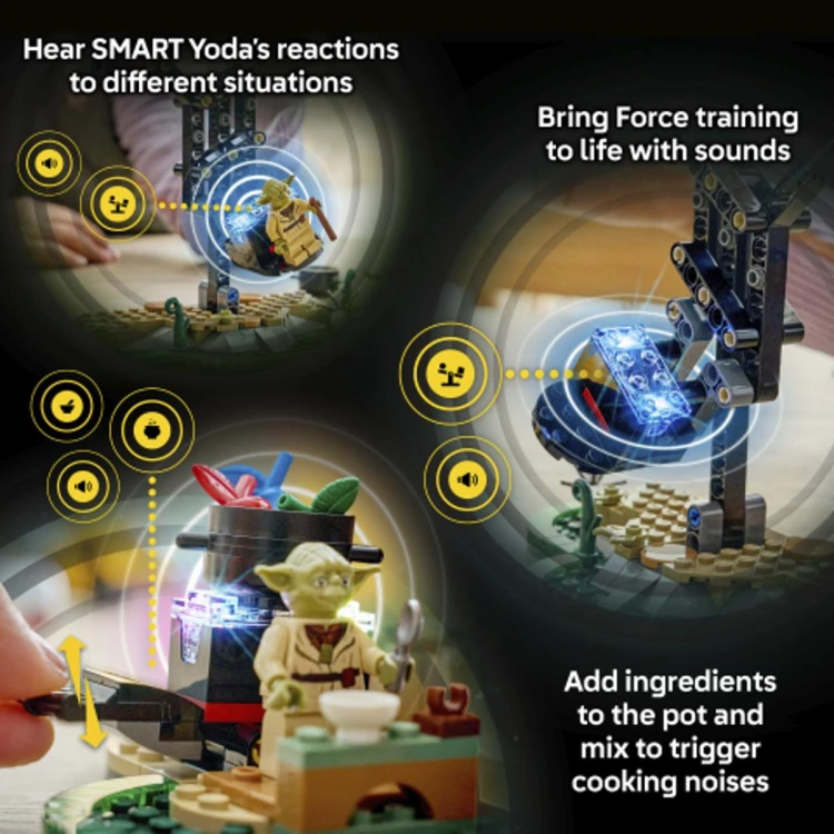 Klocki LEGO Star Wars 75422 SMART Play™: Chatka Yody i szkolenie Jedi