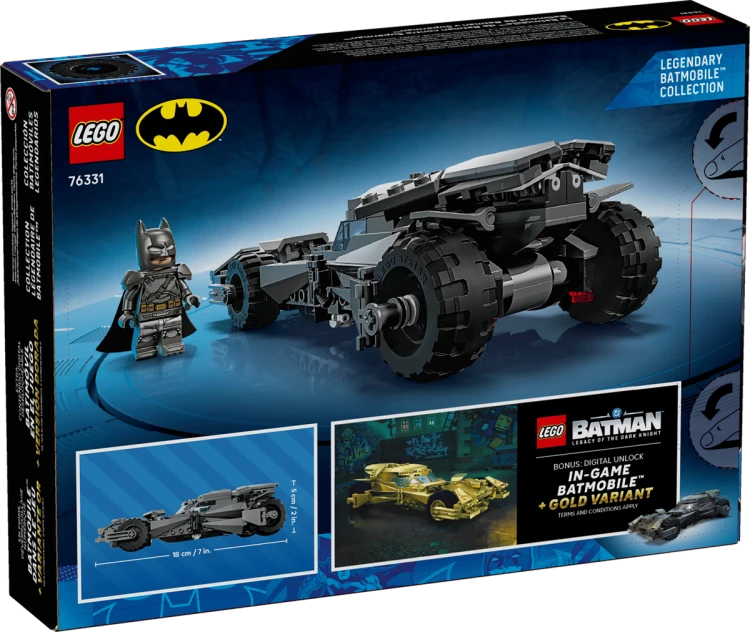 Klocki LEGO Batman 76331 Batmobil™ z filmu Batman v Superman™