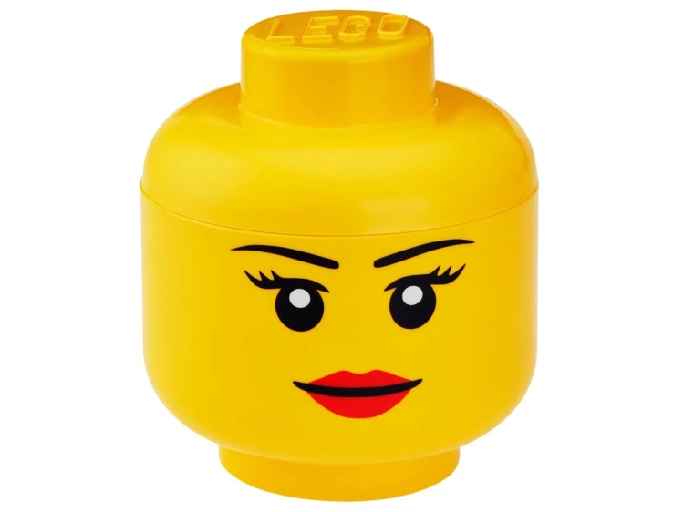LEGO Pojemnik w kształcie głowy minifigurki – mały, dziewczynka