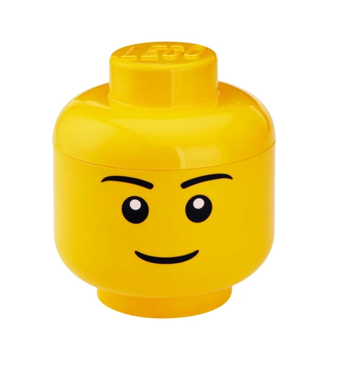 LEGO Pojemnik w kształcie głowy minifigurki – mały, chłopiec