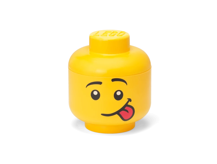 LEGO Mały pojemnik w kształcie głowy śmiesznej minifigurki