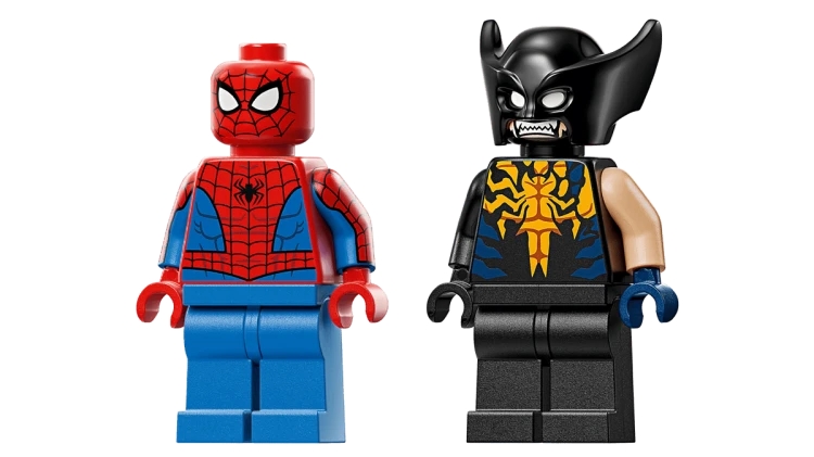 Klocki LEGO Marvel 76336 Spider-Man w samochodzie kontra zvenomowany Wolverine