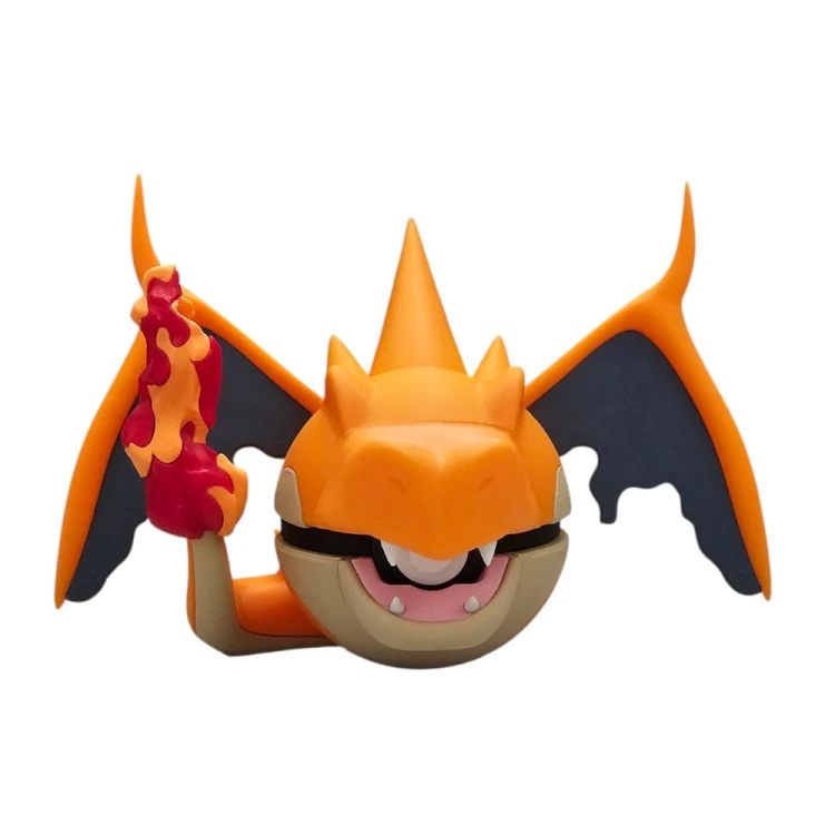 Mega Charizard Ball – Figurka Pokémon – Kolekcjonerska Pokeball