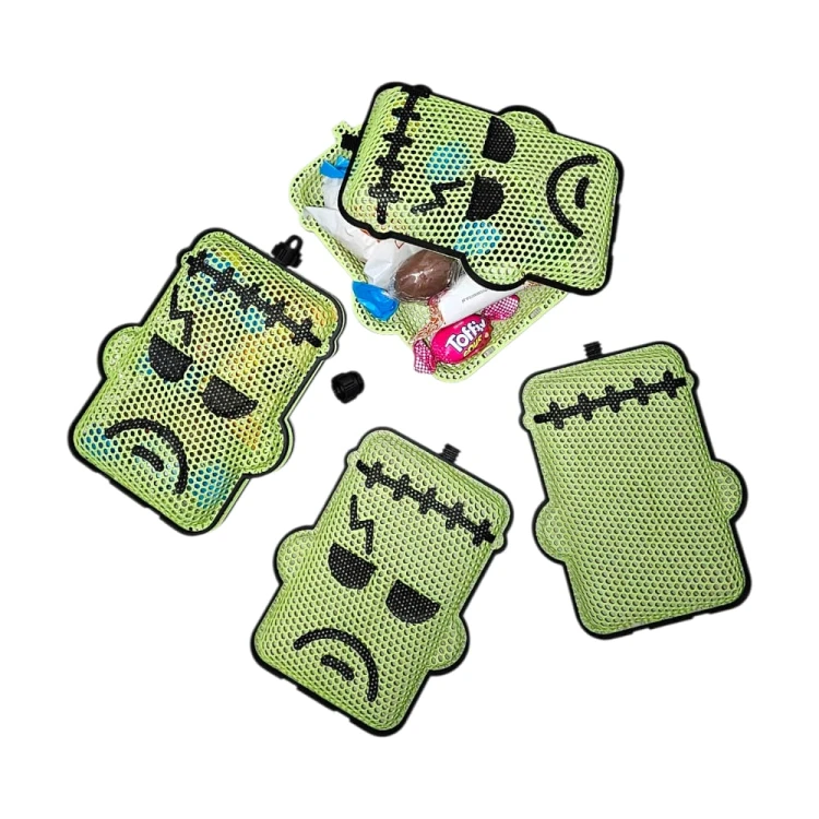 Potworek Halloween 3D – Ozdoba Pojemnik na Słodycze 11 cm
