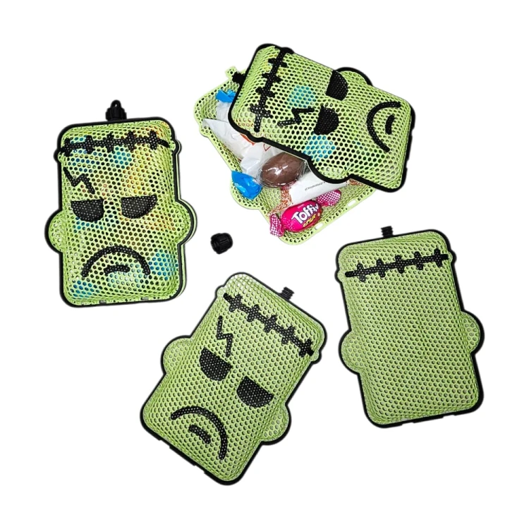 Potworek Halloween 3D – Ozdoba Pojemnik na Słodycze 11 cm
