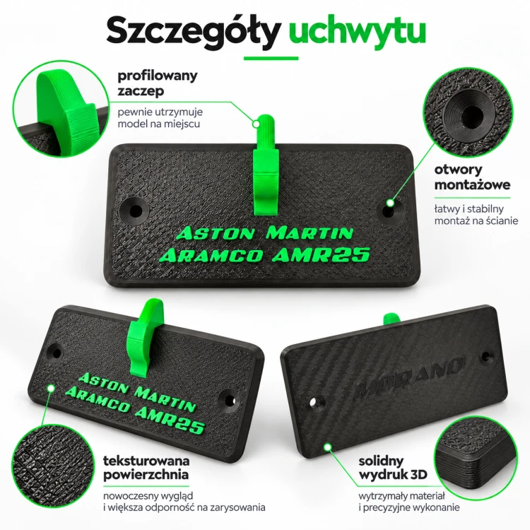 Uchwyt ścienny do LEGO Technic 42240 Aston Martin Aramco AMR25 F1