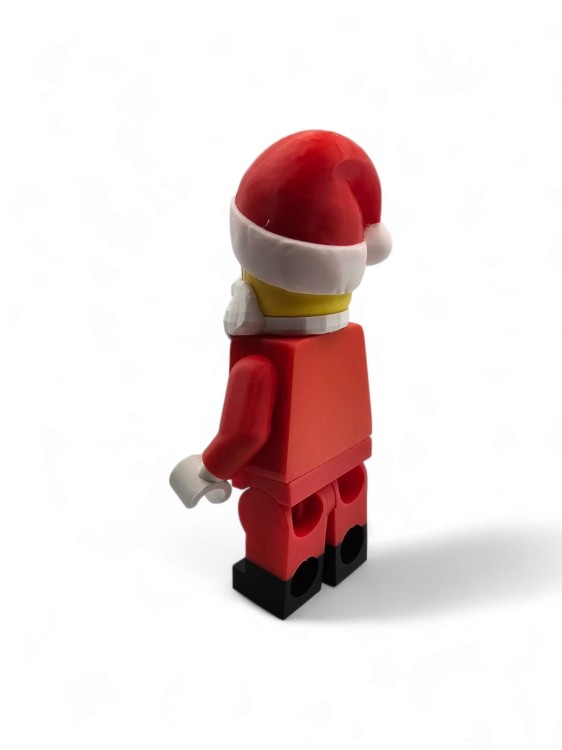 Figurka Mikołaja LEGO Style – Świąteczna Dekoracja Kolekcjonerska 22 cm