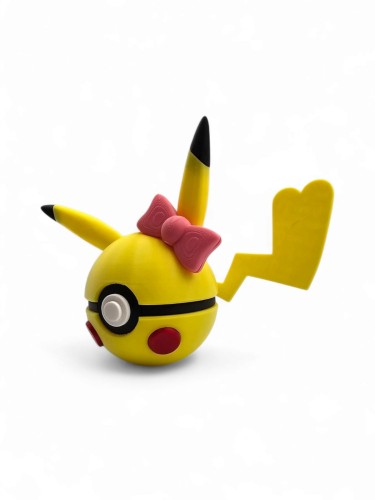 Female Pikachu Ball – Figurka Pokémon – Kolekcjonerska Pokeball (Wersja Żeńska)