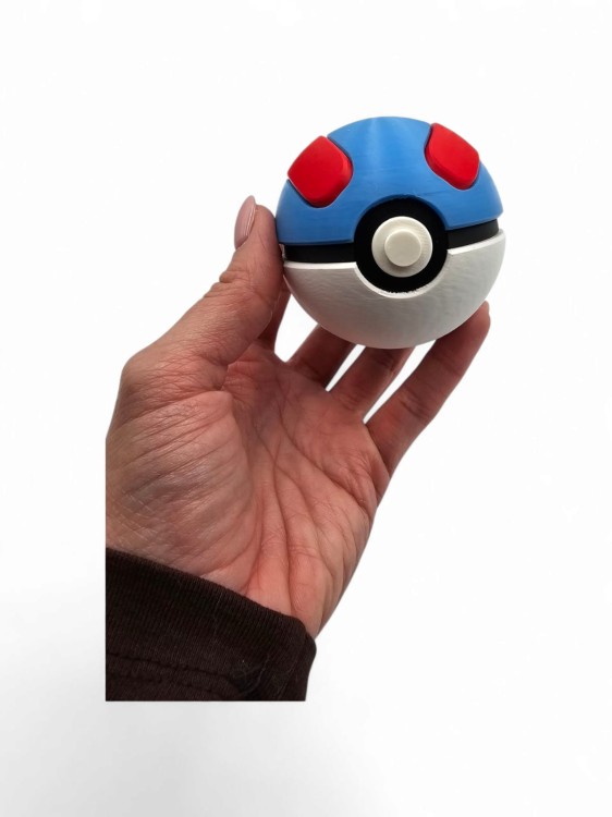 Great Ball – Figurka Pokémon – Kolekcjonerska Pokeball 7 cm