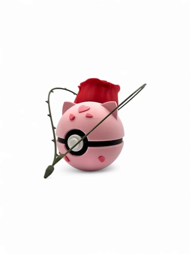 Bulbasaur Ball – Rose Edition – Figurka Pokémon – Kolekcjonerska Pokeball 7 cm