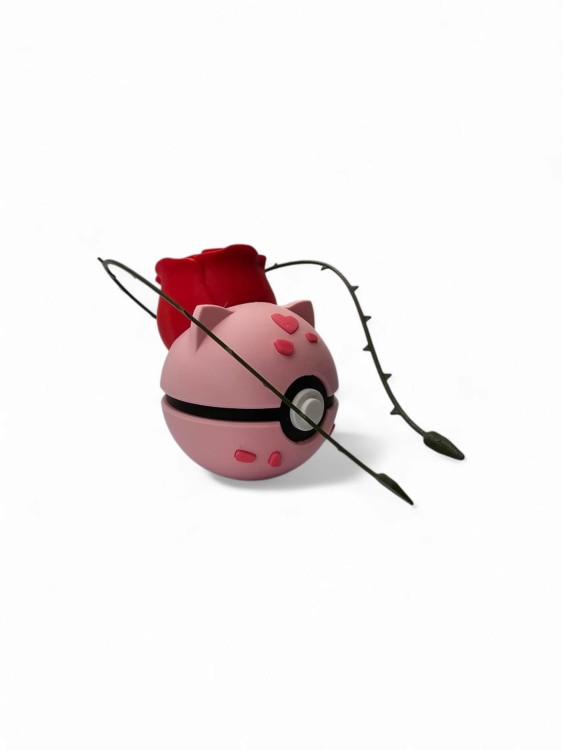 Bulbasaur Ball – Rose Edition – Figurka Pokémon – Kolekcjonerska Pokeball 7 cm