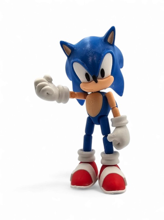 Figurka Sonic – Ruchoma, Przegubowa Postać 13 cm – Kolekcjonerska Dekoracja