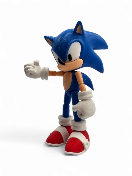 Figurka Sonic – Ruchoma, Przegubowa Postać 13 cm – Kolekcjonerska Dekoracja