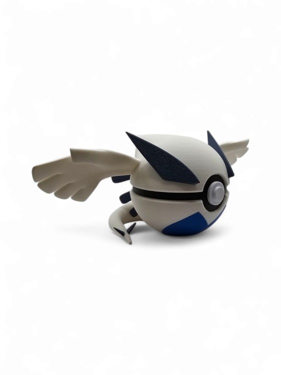 Lugia Ball – Figurka Pokémon - Kolekcjonerska Pokeball