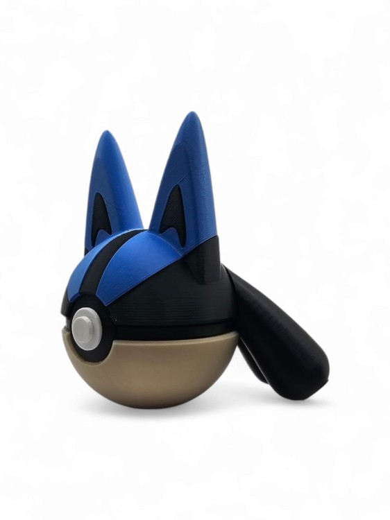 Lucario Ball – Figurka Pokémon - Kolekcjonerska Pokeball