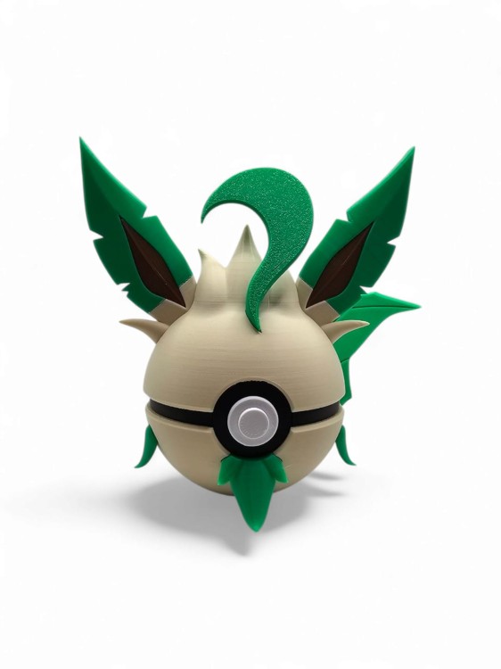 Leafeon Ball – Figurka Pokémon - Kolekcjonerska Pokeball