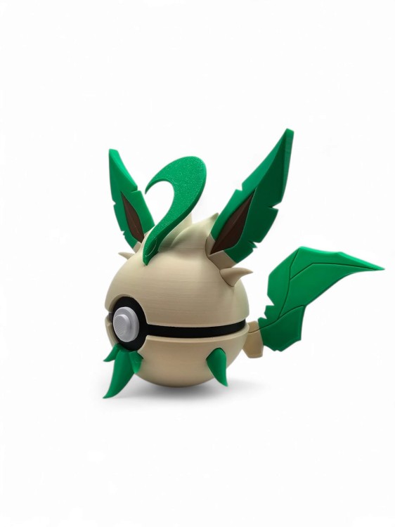 Leafeon Ball – Figurka Pokémon - Kolekcjonerska Pokeball