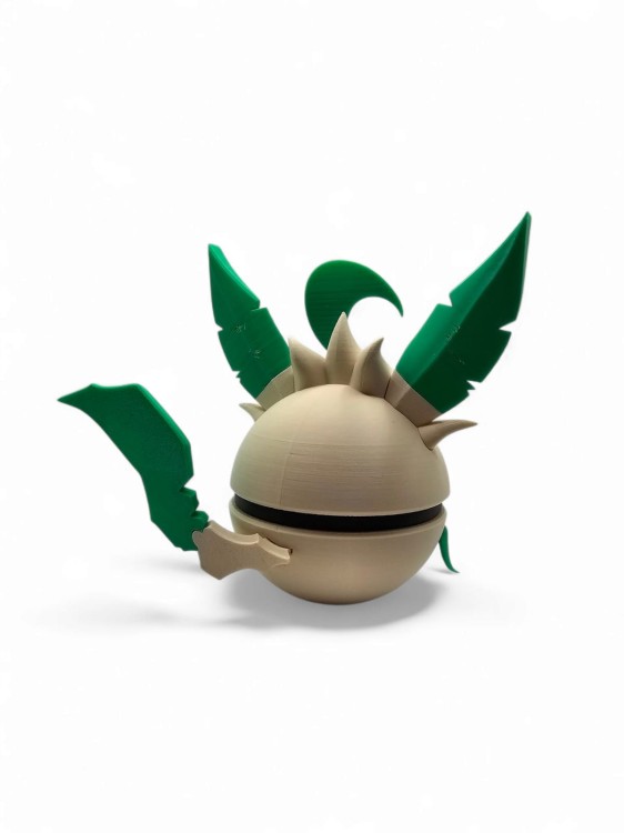 Leafeon Ball – Figurka Pokémon - Kolekcjonerska Pokeball